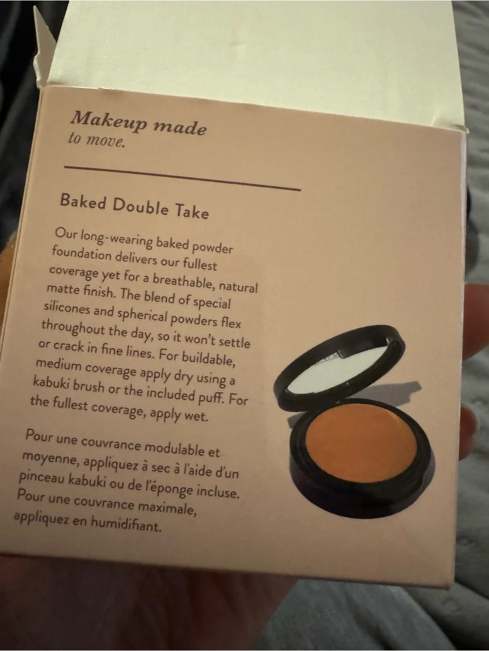 NEW Laura Geller Double Take Baked Cream-to-Powder Foundation Compact in Tan - Picture 12 of 13